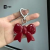 Móc khóa điện thoại đa năng Nơ trái tim đỏ - Phụ kiện thời trang Bapa - Quà tặng mới 4