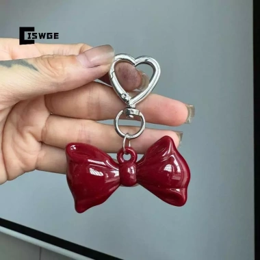 Móc khóa điện thoại đa năng Nơ trái tim đỏ - Phụ kiện thời trang Bapa - Quà tặng mới 7
