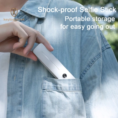 Móc khóa gậy selfie thu gọn, điều khiển từ xa không dây – nhẹ, tiện lợi cho Đông Nam Á