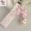 Móc khóa hồng, bông tai, túi bé gái – Charm mặt dây chuyền điện thoại, quà sinh nhật, phụ kiện máy ảnh COD 6