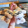 Móc Khóa Kính Bichon Chó Hoạt Hình Sang Trọng - Dễ Thương, Quà Tặng Bé Gái