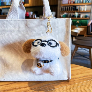 Móc Khóa Kính Bichon Chó Hoạt Hình Sang Trọng - Dễ Thương, Quà Tặng Bé Gái 4 Móc Khóa Kính Bichon Chó Hoạt Hình Sang Trọng - Dễ Thương, Quà Tặng Bé Gái 4