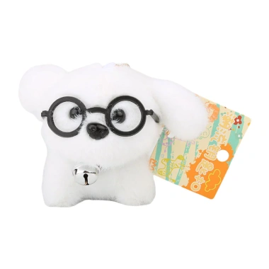 Móc Khóa Kính Bichon Chó Hoạt Hình Sang Trọng - Dễ Thương, Quà Tặng Bé Gái
