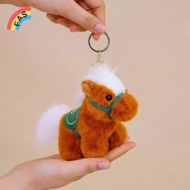 Móc khóa ngựa hoàng đạo Kawaii sang trọng - Túi búp bê nhồi bông, mặt dây chuyền Bapa, quà tặng năm mới VN 86.900 VNĐ 7