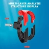 Móc mũ bảo hiểm xe máy DARON - Giá đỡ nhôm hợp kim, khóa 2 phím chống trộm, chỉ 152.900₫ 4