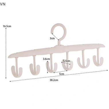 Móc treo áo ngực 360° đa chức năng - Xoay áo vest, túi, tiết kiệm không gian - Chỉ 40.150₫