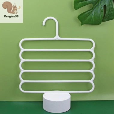 Móc Treo Quần Áo 5 Lớp Giá Đỡ Tủ - Sắp Xếp Bảo Quản Quần, Khăn, Giá Tổ Chức COD 10