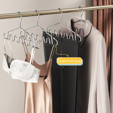 Móc treo quần áo dày công dụng kép ướt khô - Tiện lợi cho gia đình, khách sạn, ký túc xá, trung tâm mua sắm - 66.770 VND