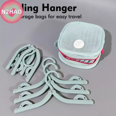 Móc treo quần áo N2HAO 19 chiếc – Chống trơn trượt, gập lại, 12 kẹp, giá phơi, 172.920₫ 7