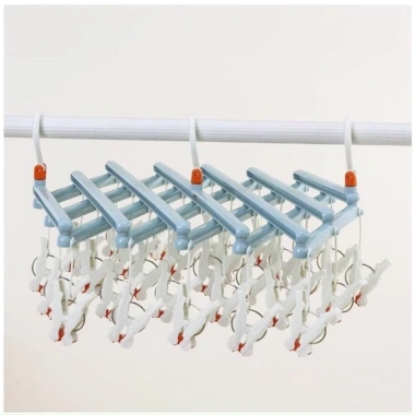 Móc xếp phơi đồ bé tiện lợi, chắc chắn 29 kẹp, giá ưu đãi 128.000₫