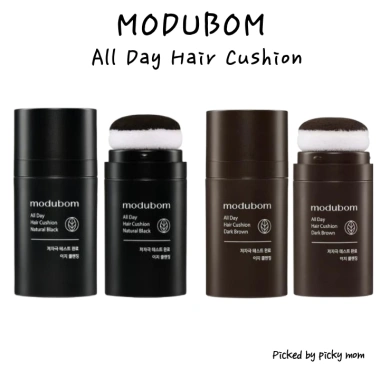 Moduboom Đệm Tóc Cả Ngày Bột Che Gốc, Puff Bóng Da Đầu, Chạm 3s Nhanh, Đen Tự Nhiên Nâu Đậm