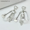 Mới 1/2 Đàn Guitar Ngọt Ngào Dễ Thương – Móc Khóa Dây Xích Charm Ba Lô Trang Trí Quà Tặng Nữ Tính 2