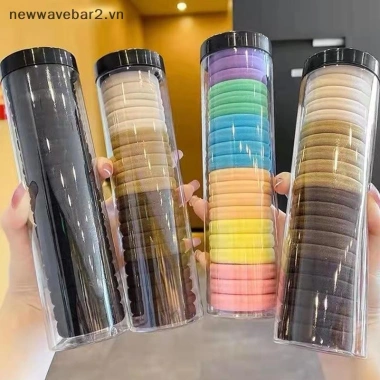 [Mới] 20 vòng khăn đàn hồi, màu chắc chắn - phụ kiện tóc đuôi ngựa, đỡ dây