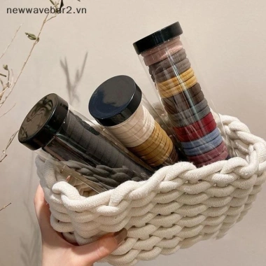 [Mới] 20 vòng khăn đàn hồi, màu chắc chắn - phụ kiện tóc đuôi ngựa, đỡ dây 4