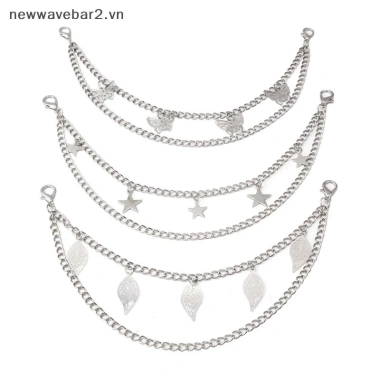 [Mới] Dây đeo nhiều lớp kim loại DIY cá tính – mặt dây chuyền trái tim, ngôi sao, giảm còn 35.800₫ 5
