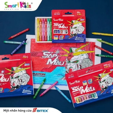 MỚI VỀ Bút sáp màu SMARTKIDS Fantasy Warriors 12‑24 màu – Giá ưu đãi 17.500₫, chất lượng cao, phát triển sáng tạo trẻ 2