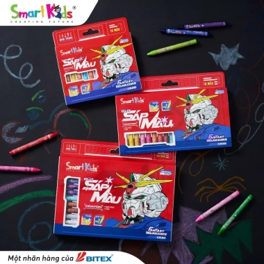 MỚI VỀ Bút sáp màu SMARTKIDS Fantasy Warriors 12‑24 màu – Giá ưu đãi 17.500₫, chất lượng cao, phát triển sáng tạo trẻ 4