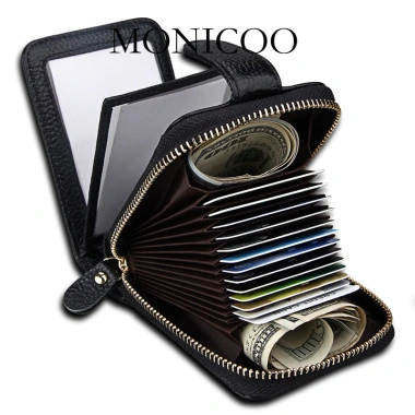 MONICOO Hộp Đựng Thẻ Da Bò - Khe Cắm Nhiều Thẻ RFID, Giá ưu đãi 248.400₫