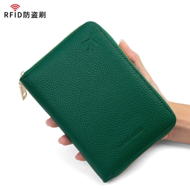 MONICOO Túi Hộ Chiếu RFID Chống Trộm Hoa Văn Lychee –Vé Du Lịch, Thẻ Tài Liệu 219k