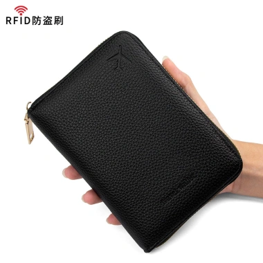 MONICOO Túi Hộ Chiếu RFID Chống Trộm Hoa Văn Lychee –Vé Du Lịch, Thẻ Tài Liệu 219k