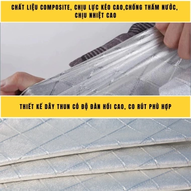 MONQIQI 3M Bạt phủ ô tô Oxford cao cấp tráng nhôm dày dặn 4.4x1.75x1.5 - Giá 219.520₫ 8