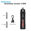 MONQIQI 7.8V Bộ Dụng Cụ Tuốc Nơ Vít Điện Tử Đa Năng 3pcs Sạc Lại giá chỉ 130k