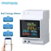 MONQIQI AC Màn Hình 6 Trong 1 KWh Đo Tần Số 110V-220V-380V 100A Hiển Thị Công Suất & PF