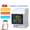 MONQIQI AC Màn Hình 6 Trong 1 KWh Đo Tần Số 110V-220V-380V 100A Hiển Thị Công Suất & PF 2