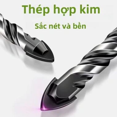 MONQIQI Bộ 5 Mũi Khoan Bền Đa Năng Cho Tường Gạch Thủy Tinh Bê Tông Nhựa - Giảm Giá Đặc Biệt 115k