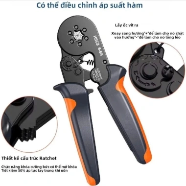 MONQIQI Bộ Kìm Cos Lục Giác 6 Cạnh - Tặng 800 Cos, Kìm Bấm Cos Chắc Chắn
