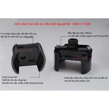 MONQIQI Dụng cụ kéo lọc dầu ô tô 60-80mm - Van tháo cốc, giảm giá 50k 5