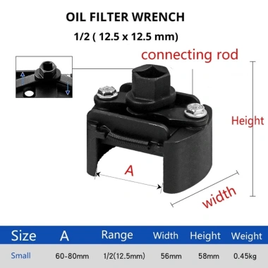 MONQIQI Dụng cụ kéo lọc dầu ô tô 60-80mm - Van tháo cốc, giảm giá 50k 9