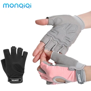 MONQIQI Găng tay tập thể dục không ngón đệm silicon chống trượt - Yoga, Golf, Đạp xe, Giá ưu đãi 111.132₫
