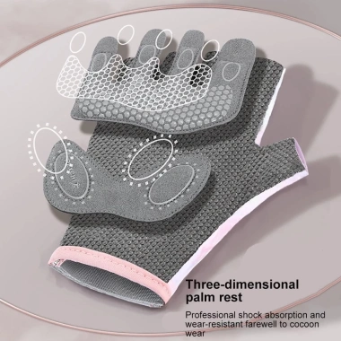 MONQIQI Găng tay tập thể dục không ngón đệm silicon chống trượt - Yoga, Golf, Đạp xe, Giá ưu đãi 111.132₫