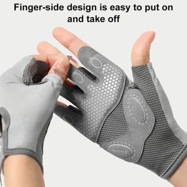 MONQIQI Găng tay tập thể dục không ngón đệm silicon chống trượt - Yoga, Golf, Đạp xe, Giá ưu đãi 111.132₫