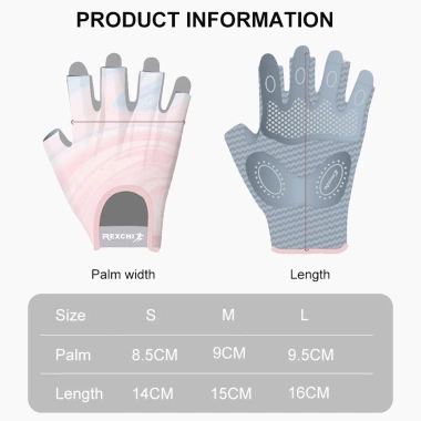 MONQIQI Găng tay tập thể dục không ngón đệm silicon chống trượt - Yoga, Golf, Đạp xe, Giá ưu đãi 111.132₫