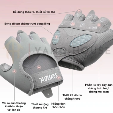MONQIQI Găng tay tập thể dục không ngón đệm silicon chống trượt - Yoga, Golf, Đạp xe, Giá ưu đãi 111.132₫ 9 MONQIQI Găng tay tập thể dục không ngón đệm silicon chống trượt - Yoga, Golf, Đạp xe, Giá ưu đãi 111.132₫ 9