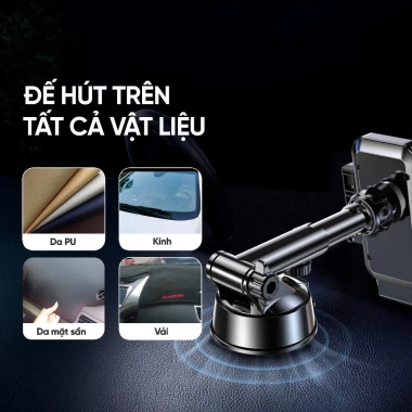 MONQIQI Giá đỡ điện thoại ô tô chống rung xoay 360 độ đa vị trí phù hợp mọi mẫu smartphone - 132.300 VND