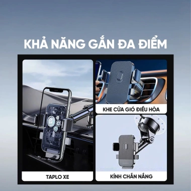 MONQIQI Giá đỡ điện thoại ô tô chống rung xoay 360 độ đa vị trí phù hợp mọi mẫu smartphone - 132.300 VND