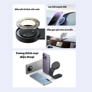 MONQIQI Giá Đỡ Nam Châm Ô Tô C02 - Giá Đỡ Điện Thoại Từ Tính Hoạt Động, Tương Thích Tất Cả Điện Thoại, Giá 100.600₫
