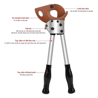 MONQIQI Kem cắt cáp đa chức năng J40 - Cắt cáp 300mm2, 30mm, giảm còn 170.000đ 4