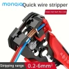 MONQIQI Kìm Tuốt Dây Đa Năng Nhật Bản Không Hư Lõi - Tự Động Cắt Cáp 0.2‑6mm 155k