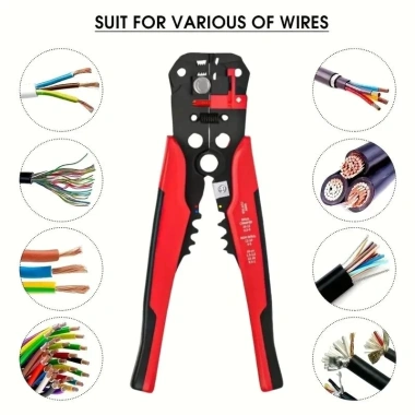 MONQIQI Kìm Tuốt Dây Đa Năng Nhật Bản Không Hư Lõi - Tự Động Cắt Cáp 0.2‑6mm 155k