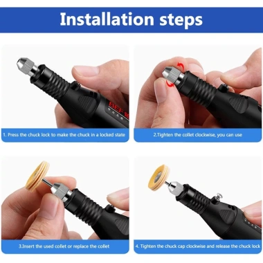 MONQIQI Máy mài chạm khắc mini cầm tay cao cấp - Bút khắc đa năng, chỉ 95.000₫ 5
