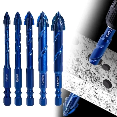 MONQIQI Mũi khoan đa năng 4-14mm 5/12 pcs Japan - khoan sắt, kính, gạch, đá - 55.000₫ 3