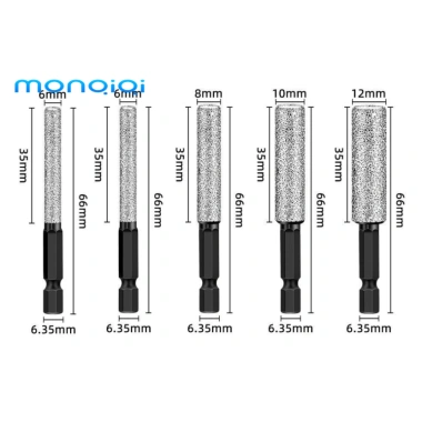 MONQIQI Mũi khoan kim cương lục giác - Mở lỗ gạch, kính, đá cẩm thạch, giá 88.886₫