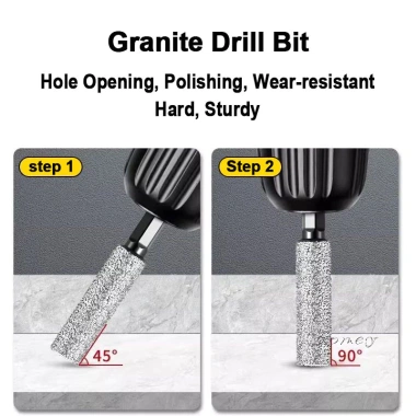 MONQIQI Mũi khoan kim cương lục giác - Mở lỗ gạch, kính, đá cẩm thạch, giá 88.886₫