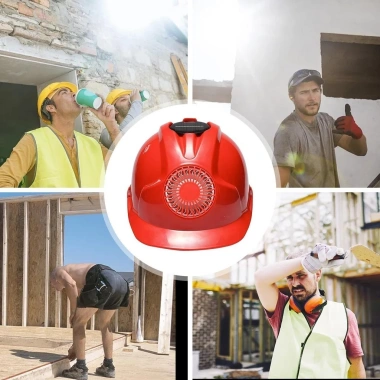 Mũ bảo hiểm an toàn năng lượng mặt trời Breeze - Quạt làm mát, thiết kế cứng chắc, giá ưu đãi 332.640 VND 3