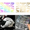 Mũ bảo hiểm dán đề can ống kính phản quang, chống thấm nước - Trang trí xe máy Honda Yamaha, giá chỉ 85.744₫