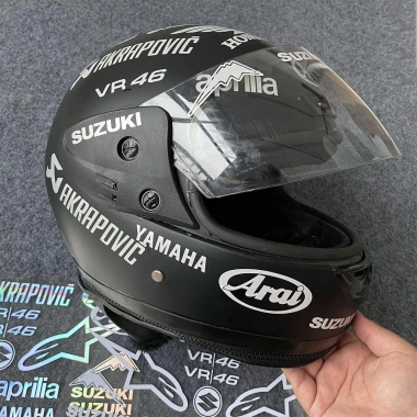 Mũ bảo hiểm dán đề can ống kính phản quang, chống thấm nước - Trang trí xe máy Honda Yamaha, giá chỉ 85.744₫